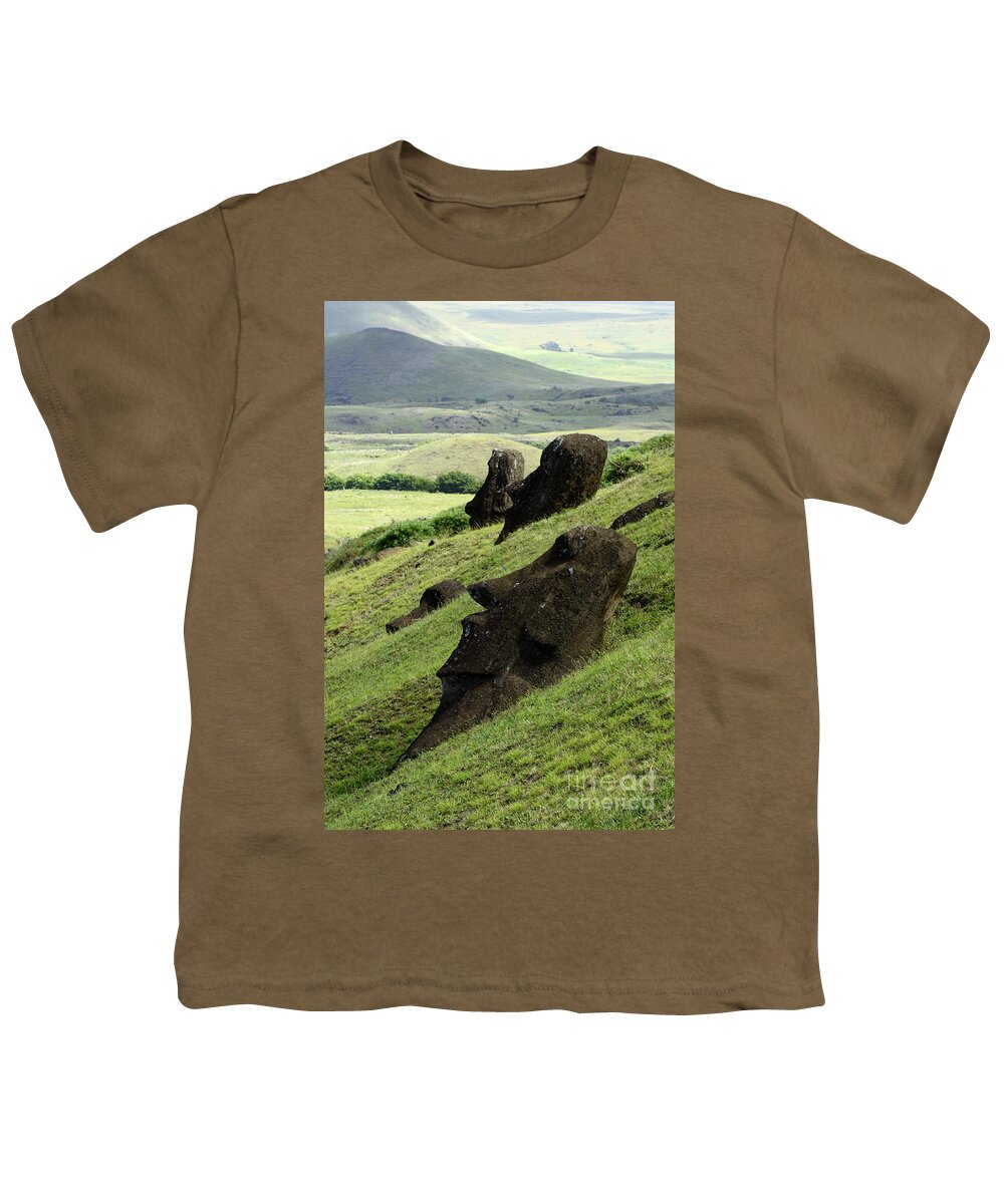 Easter Island Youth T-Shirt featuring the photograph Easter Island 17 by Bob Christopher