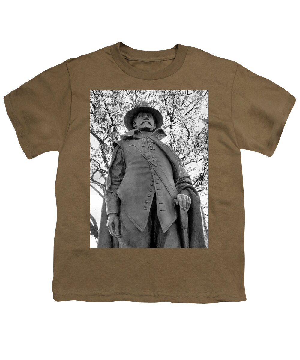 Governor William Bradford Youth T-Shirt featuring the photograph Governor William Bradford by Janice Drew