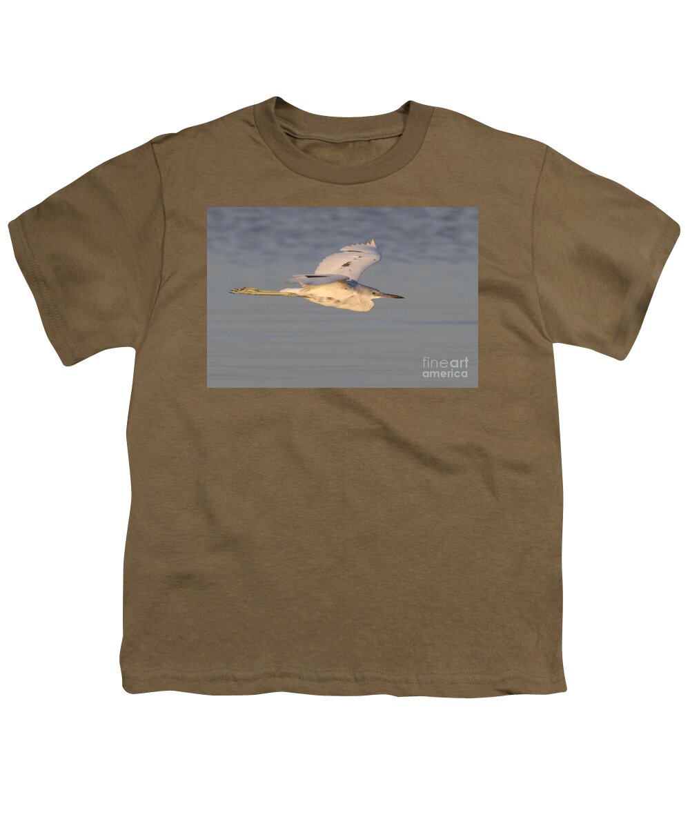 Little Blue Heron Youth T-Shirt featuring the photograph Little Blue Heron by Meg Rousher