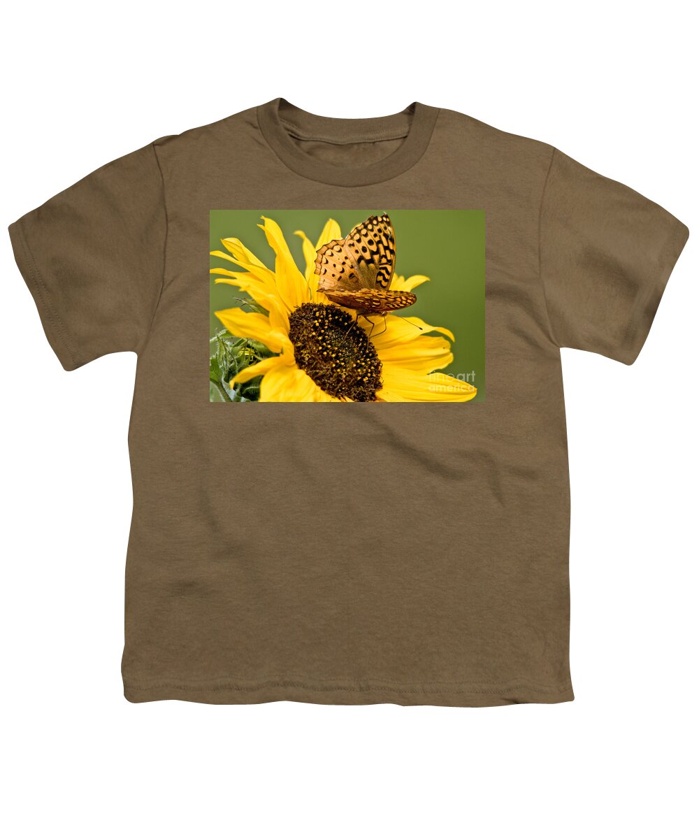 Sunflower Youth T-Shirt featuring the photograph On the Edge #1 by Cheryl Baxter