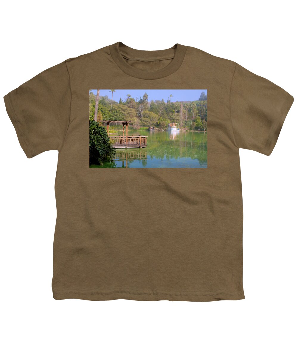 Garden Youth T-Shirt featuring the photograph Peaceful Lake #1 by Richard J Cassato