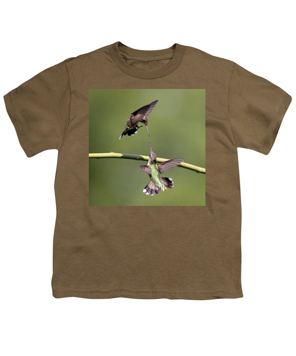 Hummingbird Youth T-Shirt featuring the photograph Ruby-throated Hummingbird #1 by Travis Truelove