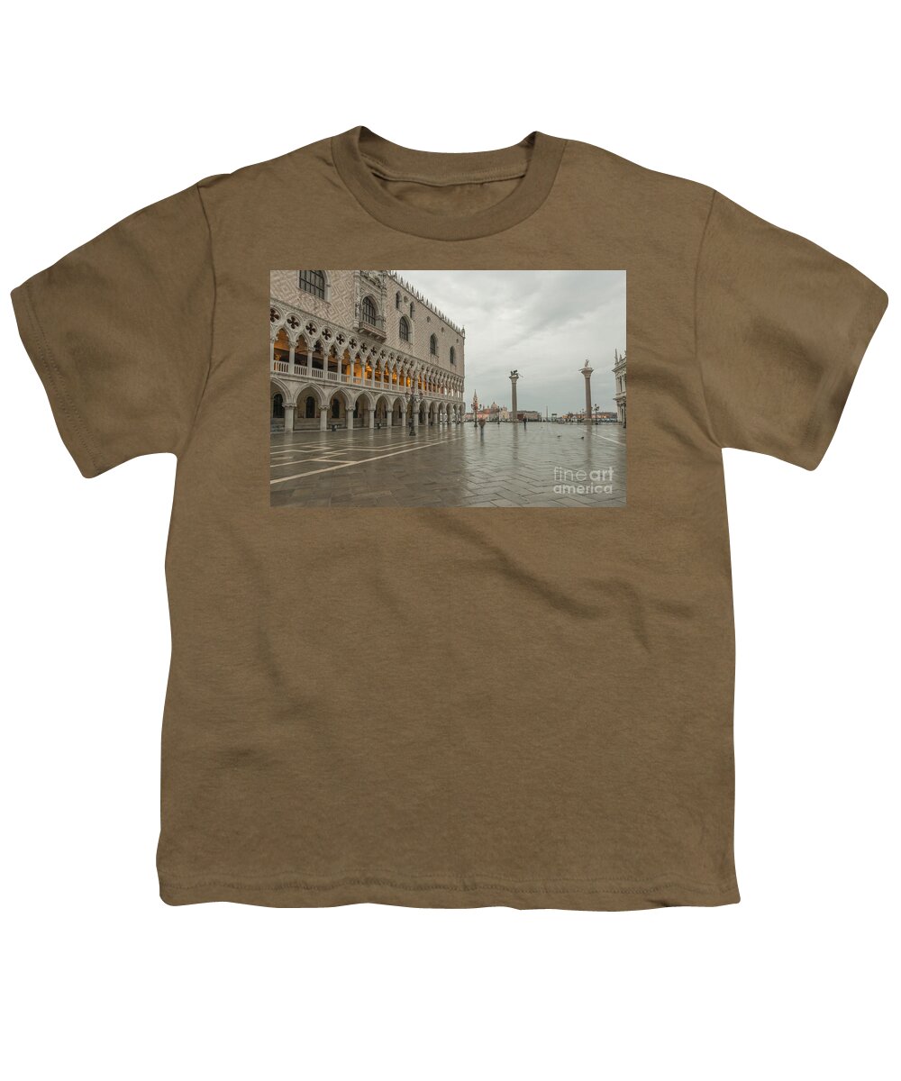 Building Youth T-Shirt featuring the photograph St Mark's square #1 by Mats Silvan