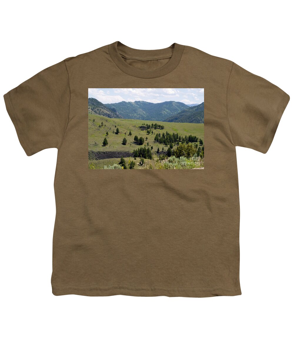 Montana Youth T-Shirt featuring the photograph Nature 5 Gardiner Montana by Tara Lynn