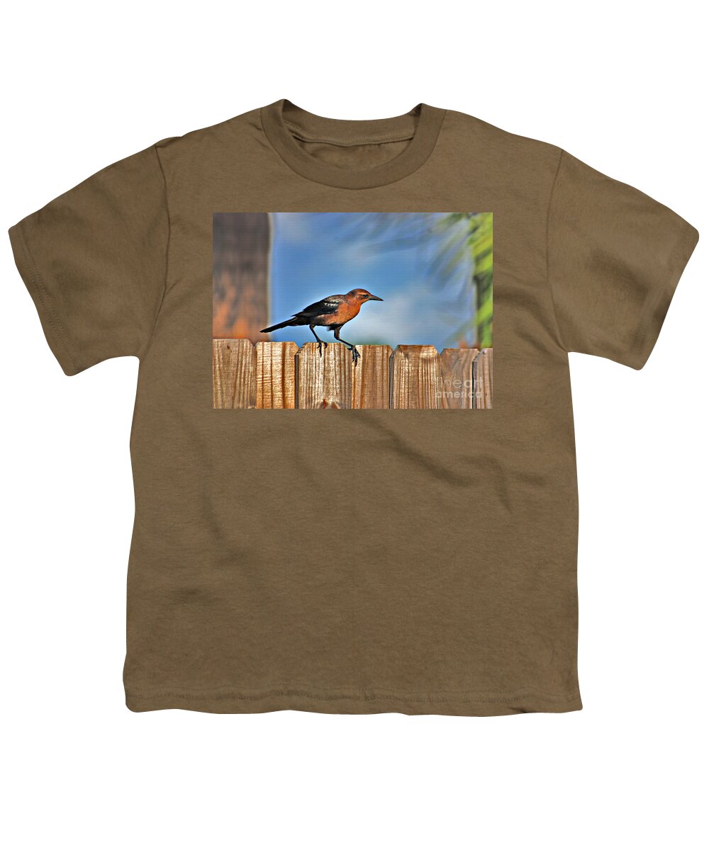 Grackle Youth T-Shirt featuring the photograph 63- Grackle by Joseph Keane