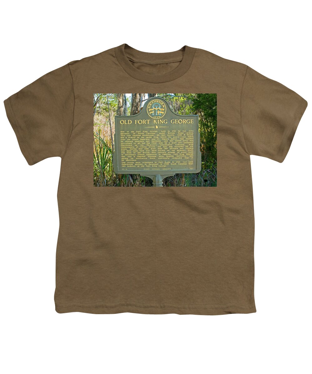 National Register Of Historic Places Youth T-Shirt featuring the photograph Fort King George, Georgia #8 by Millard H. Sharp