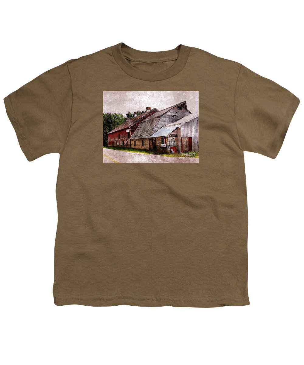 Architecture Youth T-Shirt featuring the photograph A Barn With Many Purposes by Marcia Lee Jones