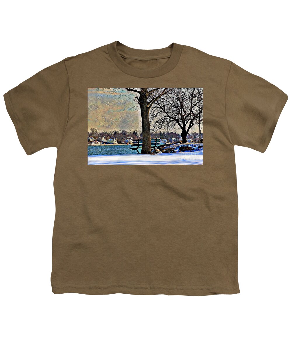 Winter Landscape Youth T-Shirt featuring the photograph A Winter Day by Judy Palkimas