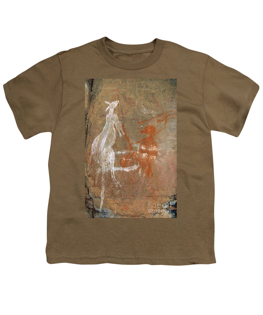 Archaeology Youth T-Shirt featuring the photograph Aboriginal Art, Australia by Gregory G. Dimijian, M.D.