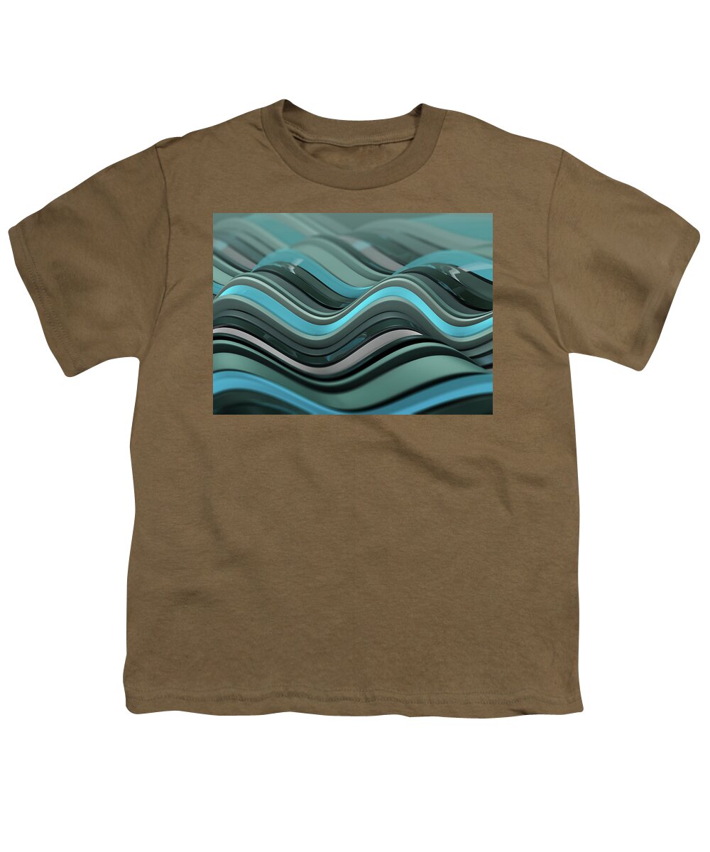 Abstract Youth T-Shirt featuring the photograph Abstract Backgrounds Stripes by Ikon Ikon Images