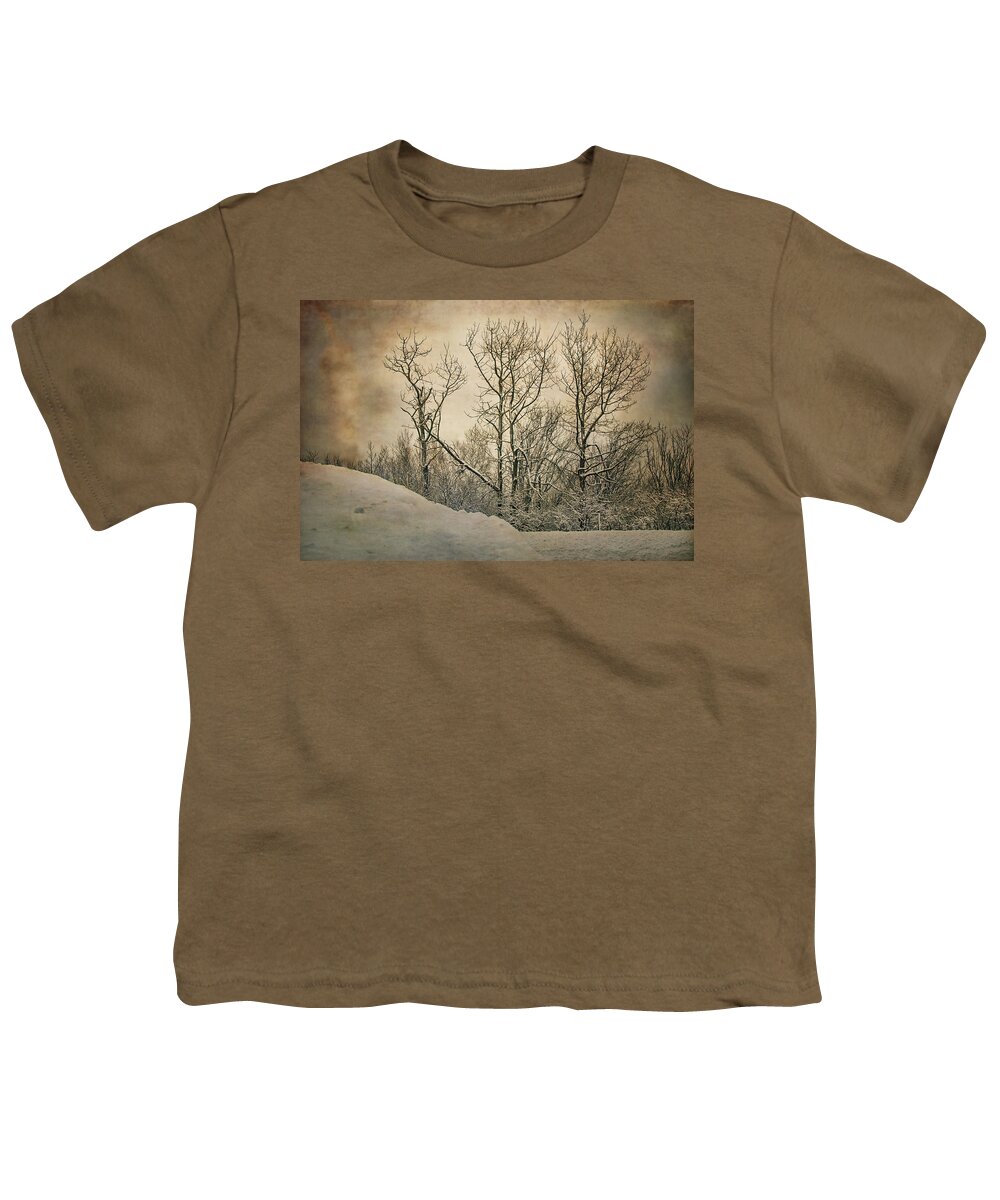 Trees Youth T-Shirt featuring the photograph At The End Of The Road by Sue Capuano