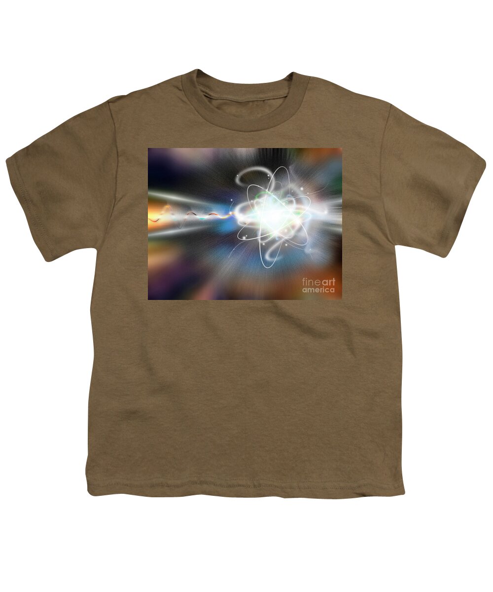 Higgs Boson Youth T-Shirt featuring the photograph Atom Collision by Mike Agliolo