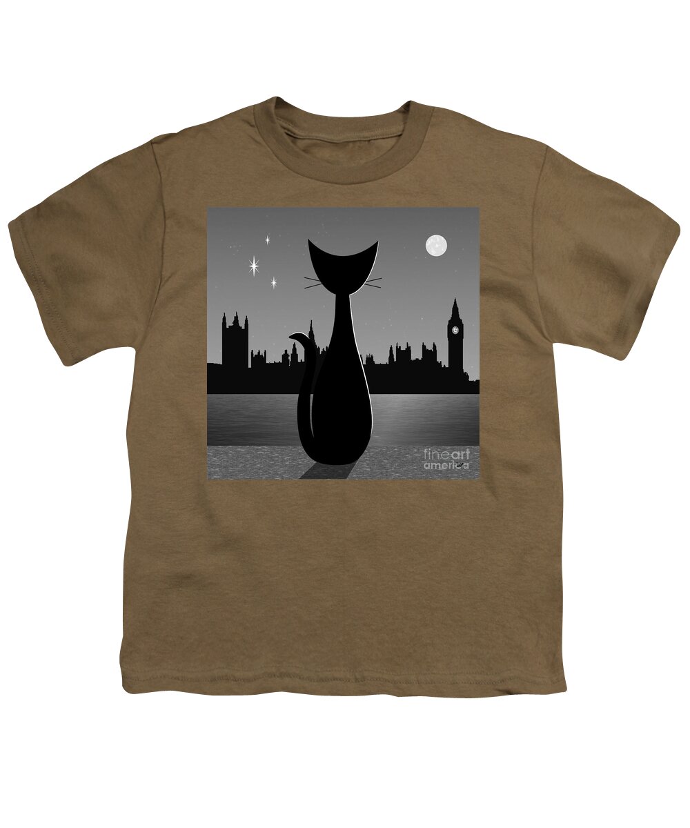 London Youth T-Shirt featuring the digital art Big Ben by Donna Mibus