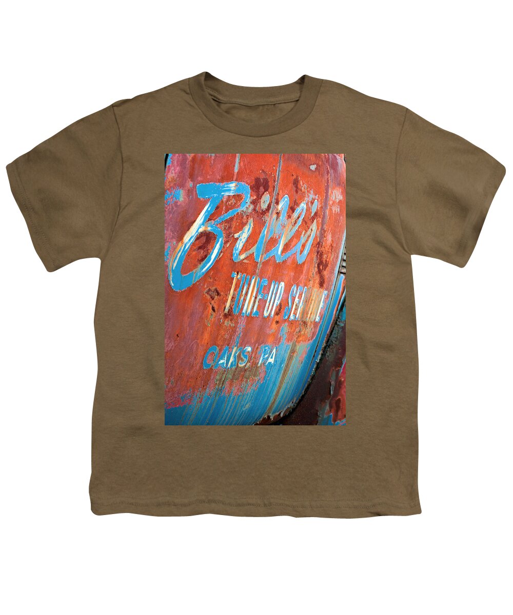 Truck Youth T-Shirt featuring the photograph Bills Tune-up Service by Michael Porchik
