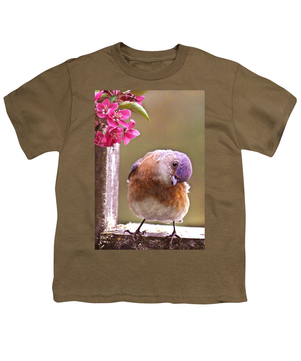 Animals Youth T-Shirt featuring the photograph Bluebird by Jean Noren