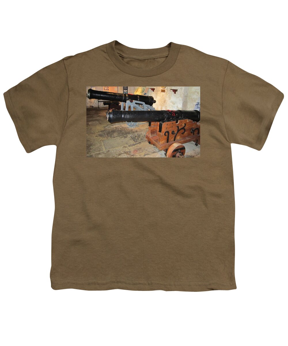 Old Youth T-Shirt featuring the photograph Canons of War by Aaron Martens