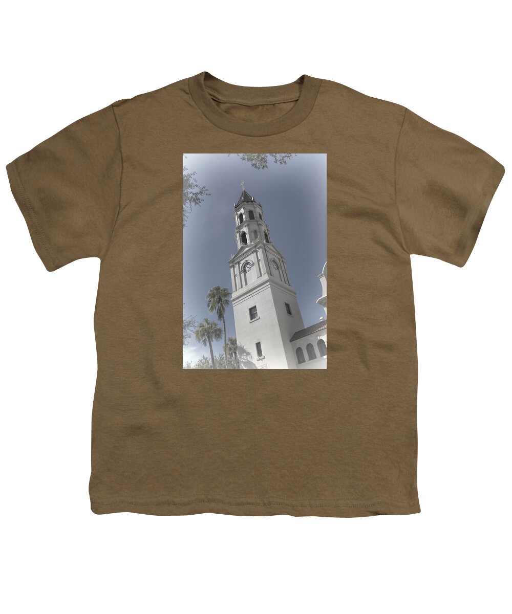 Joan Carroll Youth T-Shirt featuring the photograph Cathedral Basilica of St Augustine II by Joan Carroll