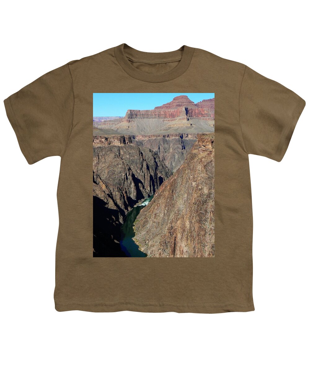 Grand Canyon Youth T-Shirt featuring the photograph Colorado River from Plateau Point by Scott Rackers