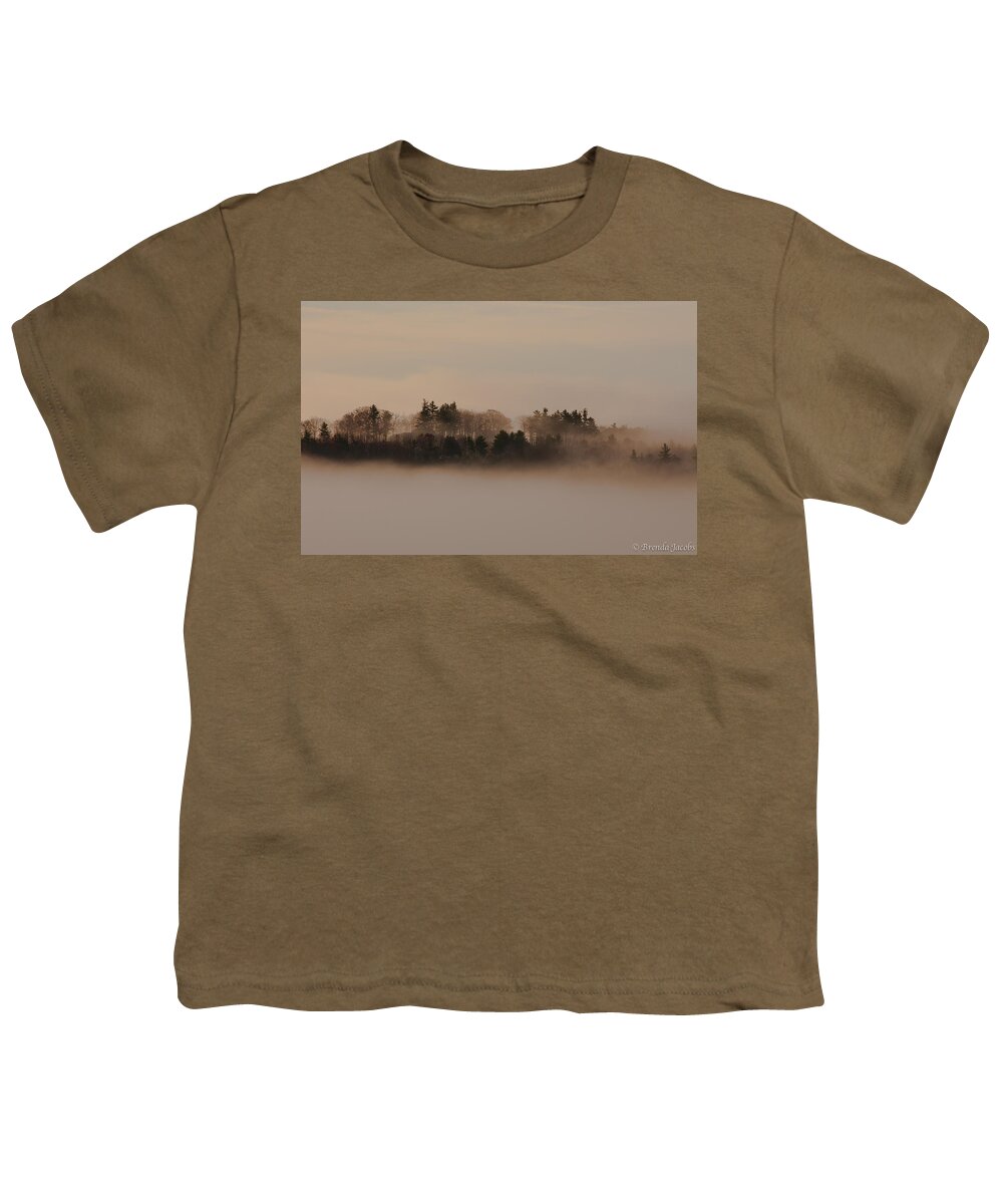 Belknap Mountains Youth T-Shirt featuring the photograph Copps Hill Fog by Brenda Jacobs