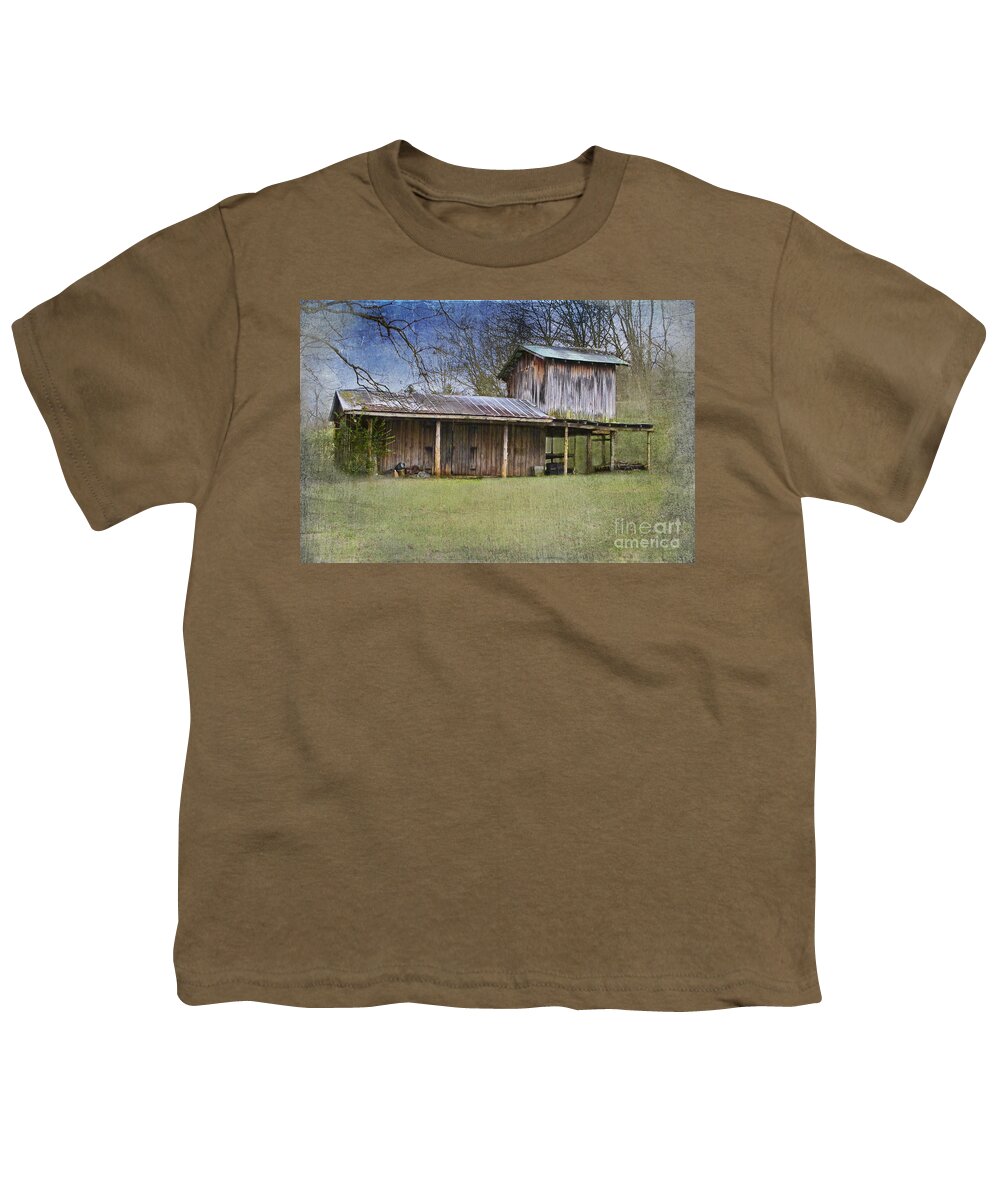 Wooden Barn Youth T-Shirt featuring the photograph Country Life by Betty LaRue