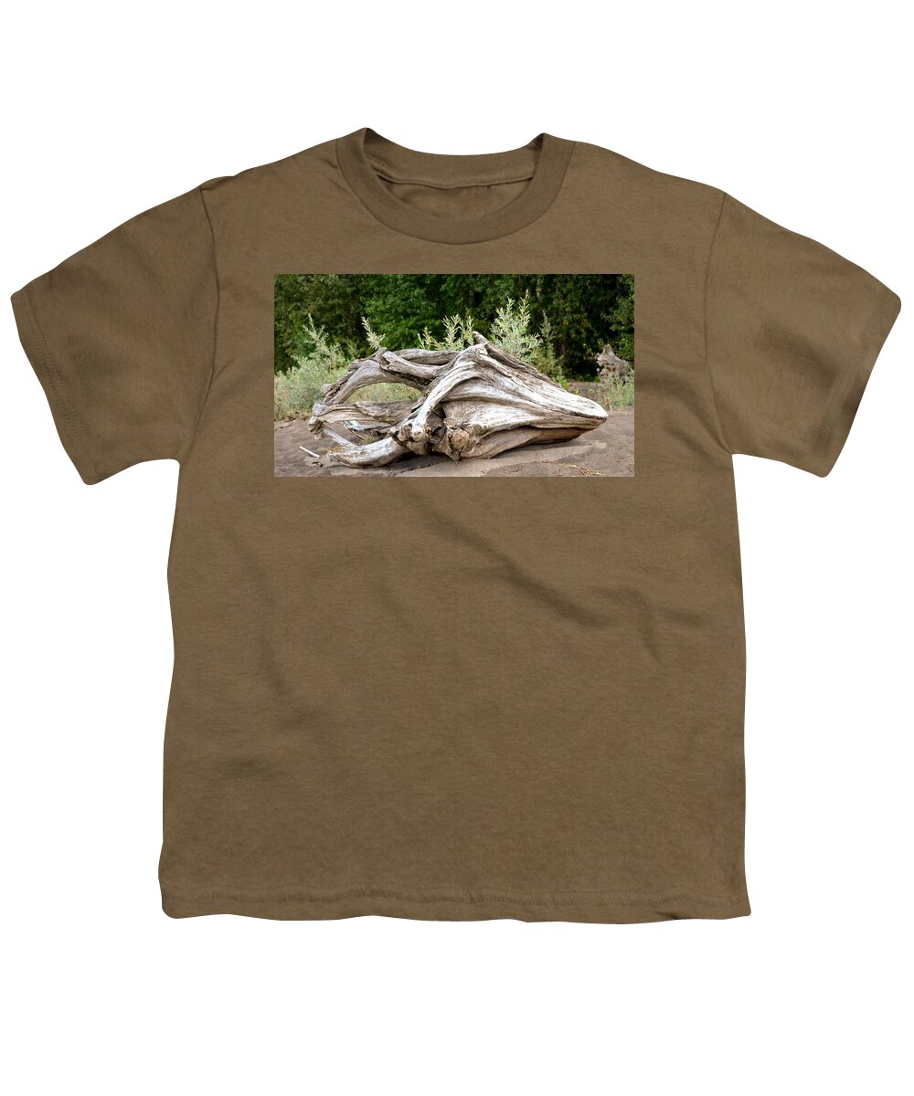 Driftwood Youth T-Shirt featuring the photograph Cranial Drift by Laureen Murtha Menzl