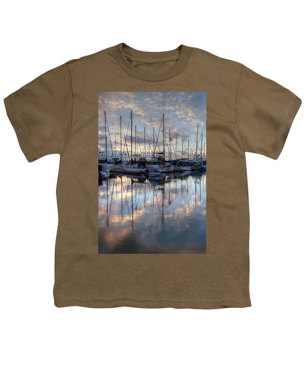 Dock Youth T-Shirt featuring the photograph Dappled Winter Sky by Heidi Smith