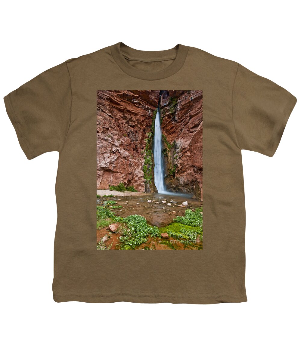 Deer Creek Falls Youth T-Shirt featuring the photograph Deer Creek Falls by William H. Mullins