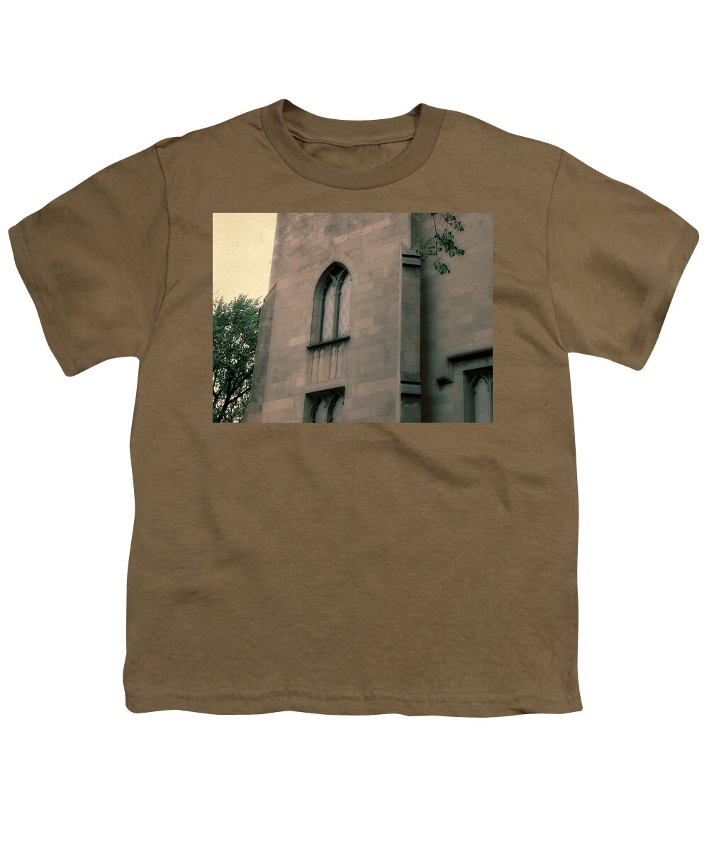 Church Youth T-Shirt featuring the photograph Dimnent Memorial Chapel Detail by Michelle Calkins