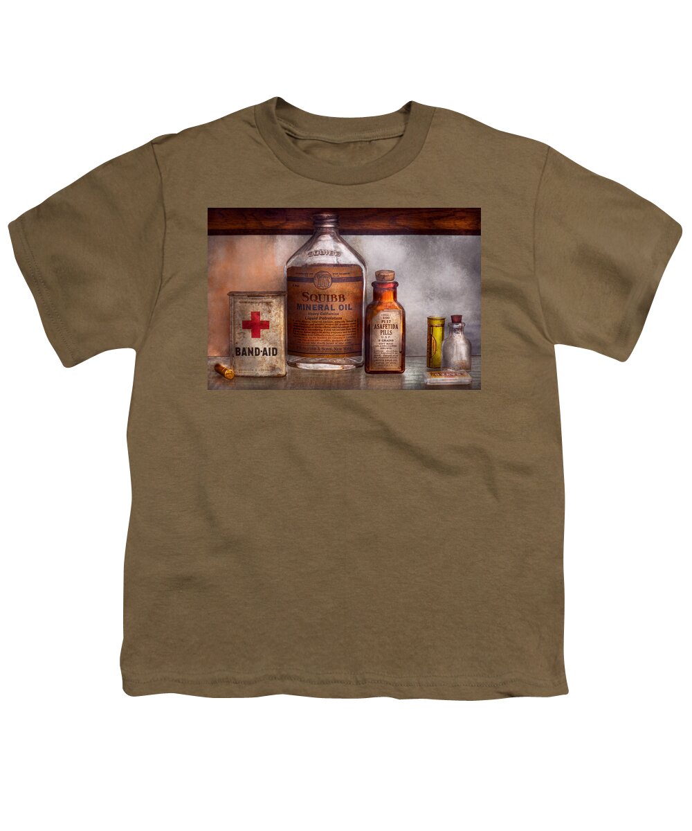 Doctor Youth T-Shirt featuring the photograph Doctor - Pharmacueticals by Mike Savad