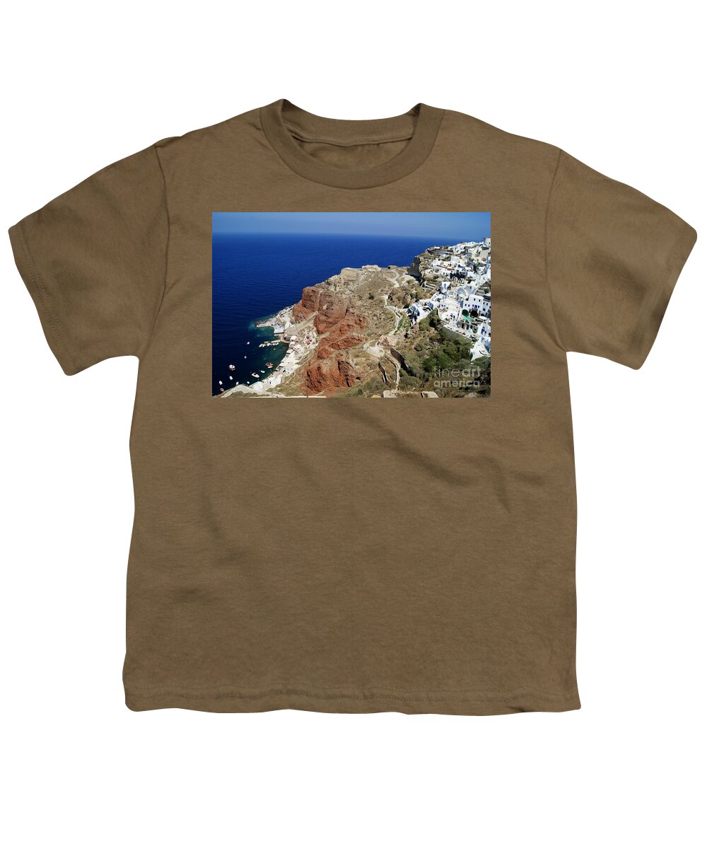  Blue Youth T-Shirt featuring the photograph Down To The Harbor by David Birchall