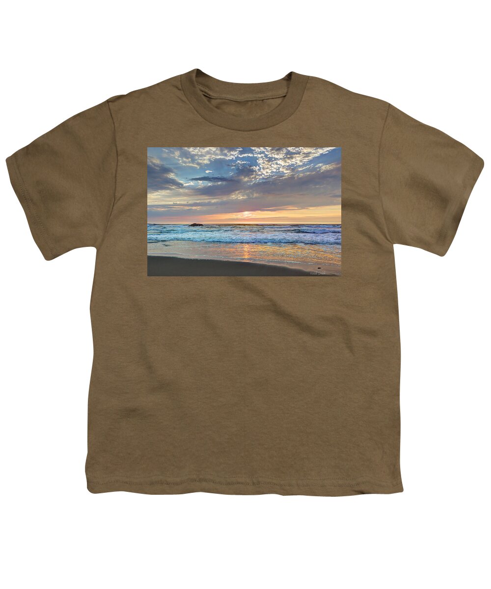 Beach Youth T-Shirt featuring the photograph End To A Beautiful Day by Heidi Smith