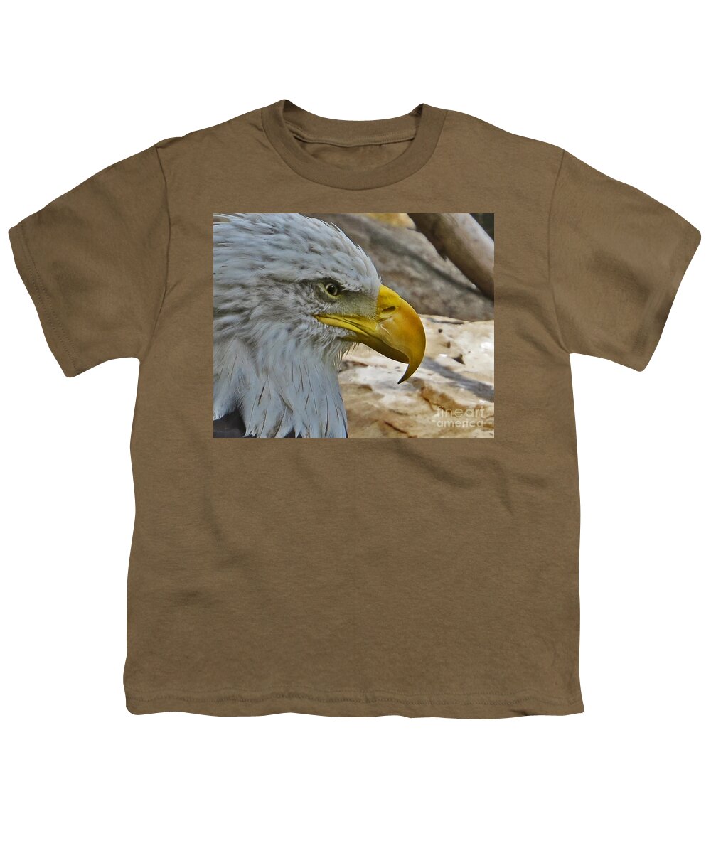 Eagle Youth T-Shirt featuring the photograph Fierce Eagle by Dawn Gari