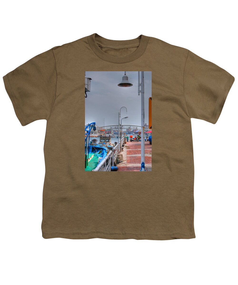 Fisherman's Wharf Youth T-Shirt featuring the photograph Fisherman's Wharf Taiwan by Bill Hamilton