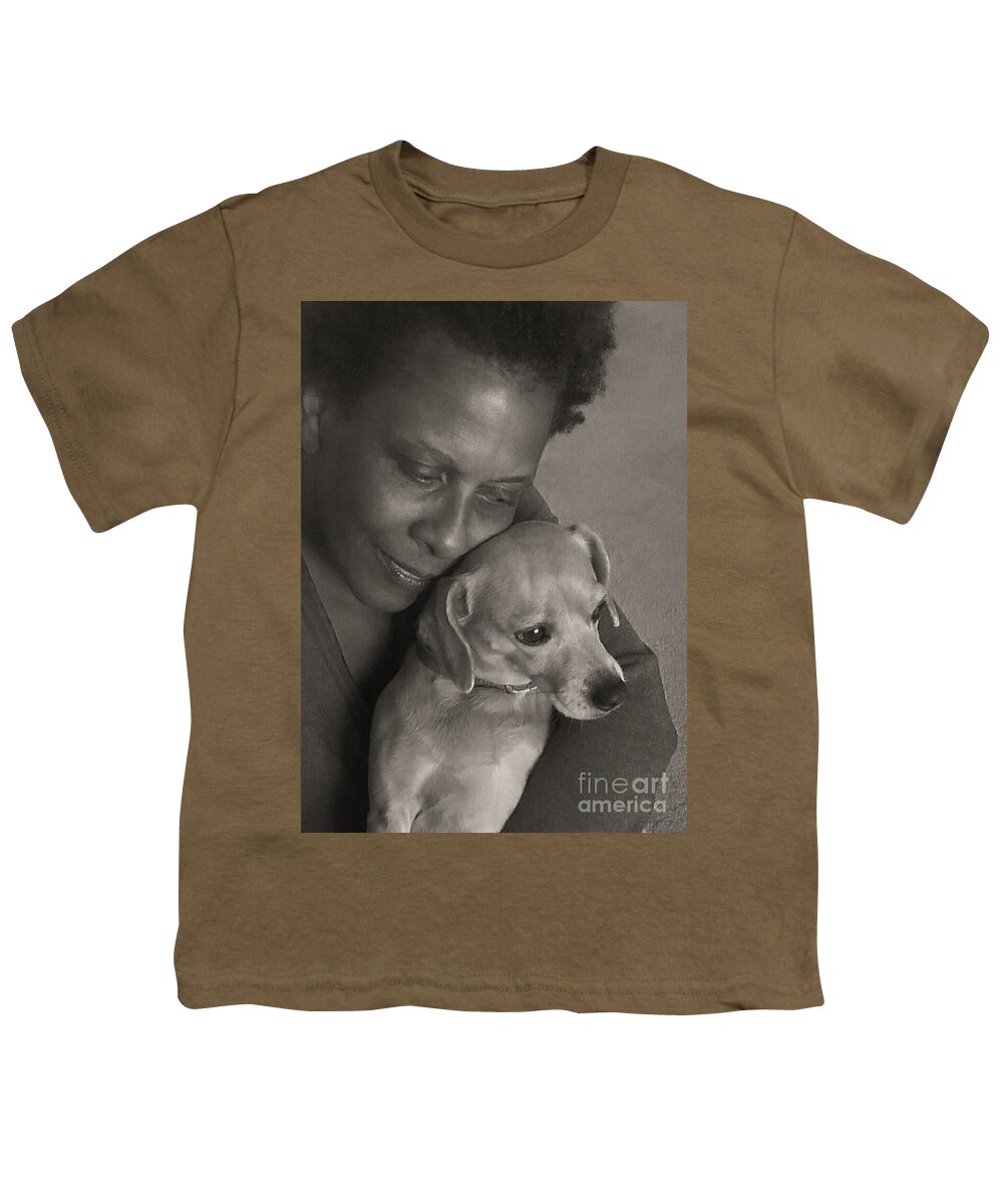 Pet Pals Youth T-Shirt featuring the photograph FoREVeR FRiENDS by Angela J Wright