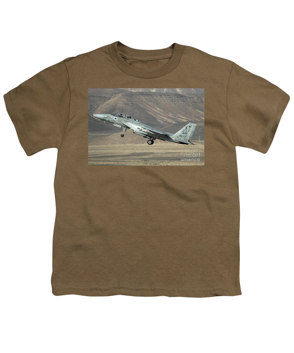 Iaf Youth T-Shirt featuring the photograph IAF F-15 fighter jet by Nir Ben-Yosef