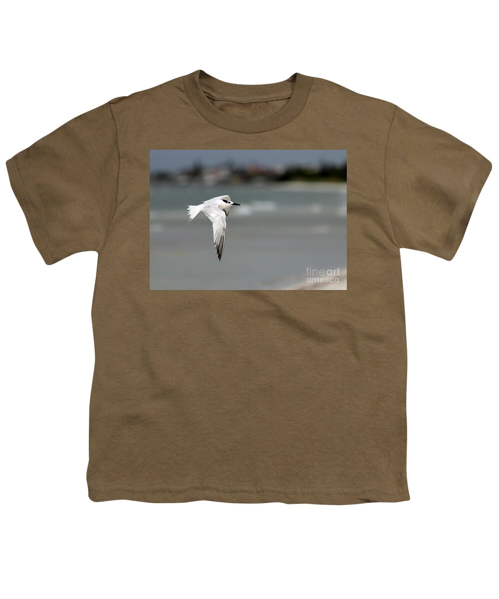  Anna Maria Island Youth T-Shirt featuring the photograph In Flight by Rick Kuperberg Sr
