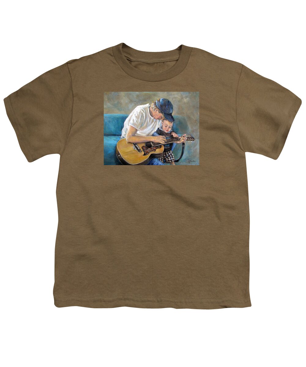 Human Youth T-Shirt featuring the painting In Memory of Baby Jordan by Donna Tucker