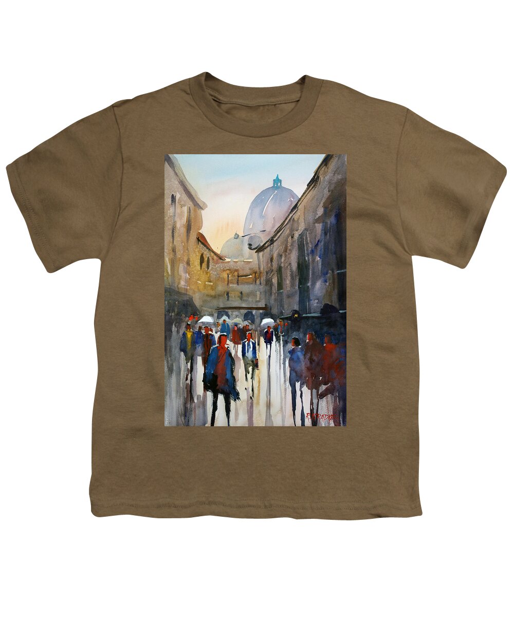 Ryan Radke Youth T-Shirt featuring the painting Italian Impressions 5 by Ryan Radke