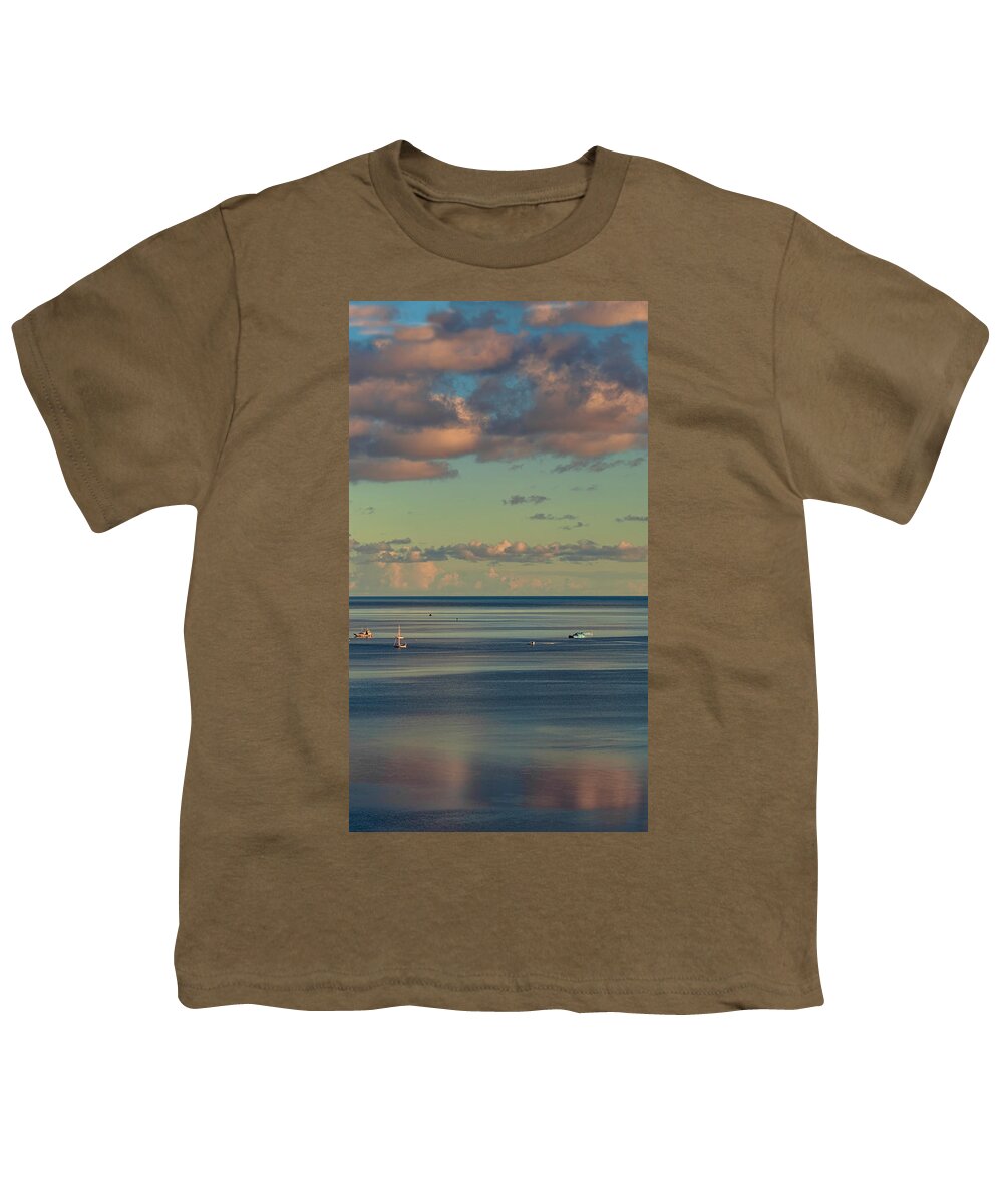 Hawaii Youth T-Shirt featuring the photograph Kaneohe Bay Panorama Mural 4 of 5 by Dan McManus