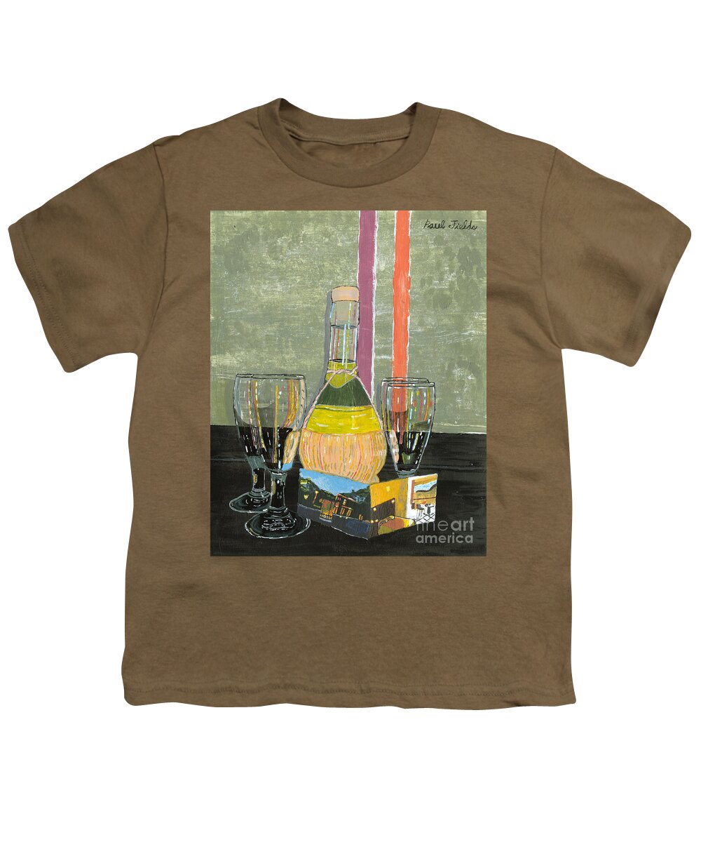 Limoncello Youth T-Shirt featuring the painting Limoncello in Cinque Terra by Paul Fields
