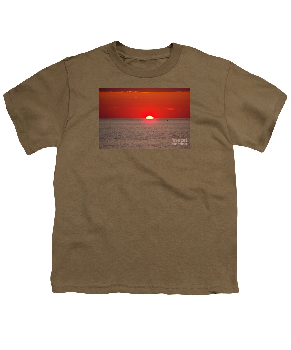 Lobster Youth T-Shirt featuring the photograph Lobster Pots Dance In The Sea At Sunrise by Eunice Miller
