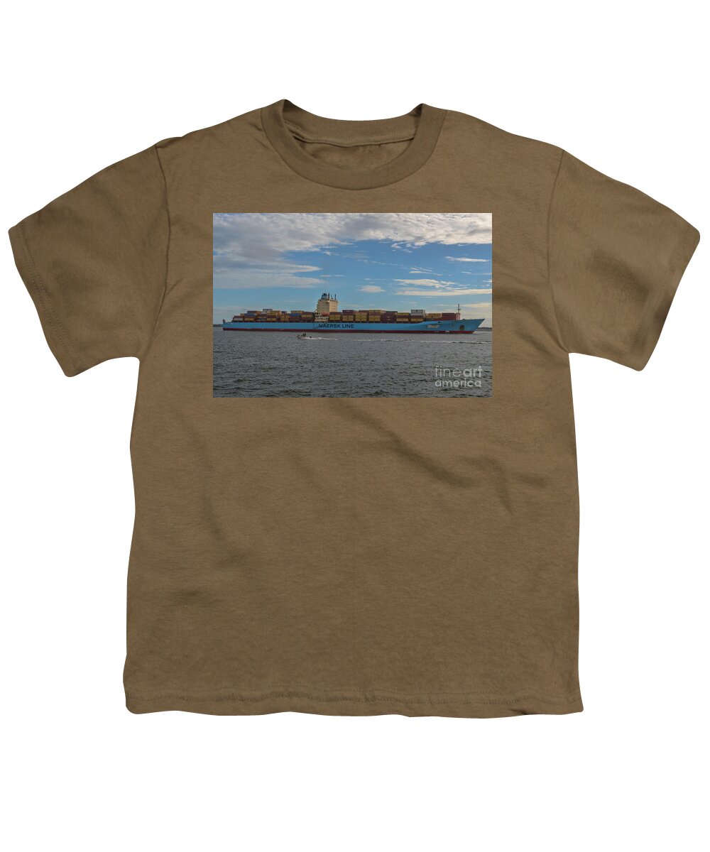 Ship Youth T-Shirt featuring the photograph Ocean Going Freighter by Dale Powell