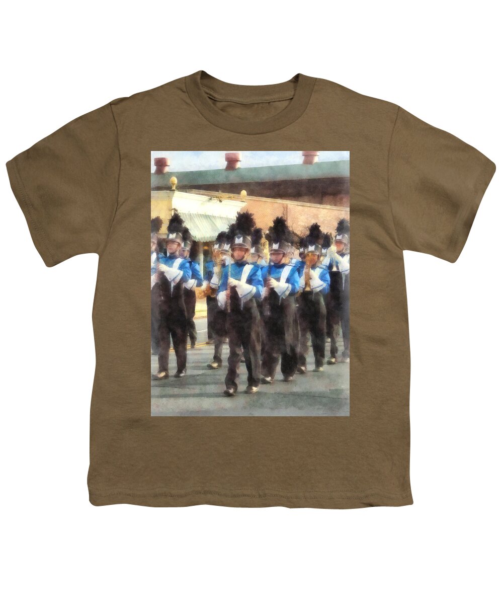 Trumpet Youth T-Shirt featuring the photograph Marching Band by Susan Savad
