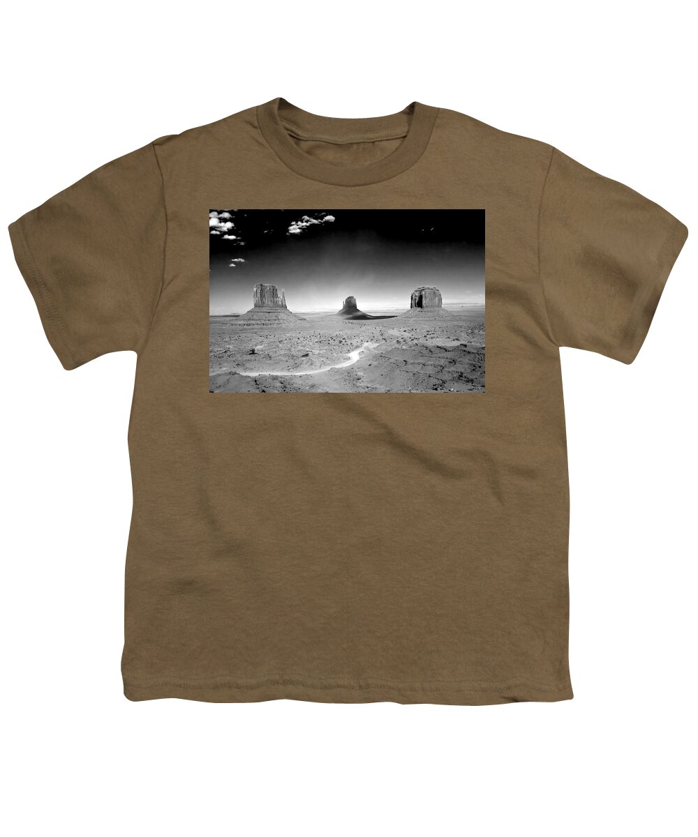 Mittens Youth T-Shirt featuring the photograph Mittens and Merrick Blacknwhite by Randall Branham