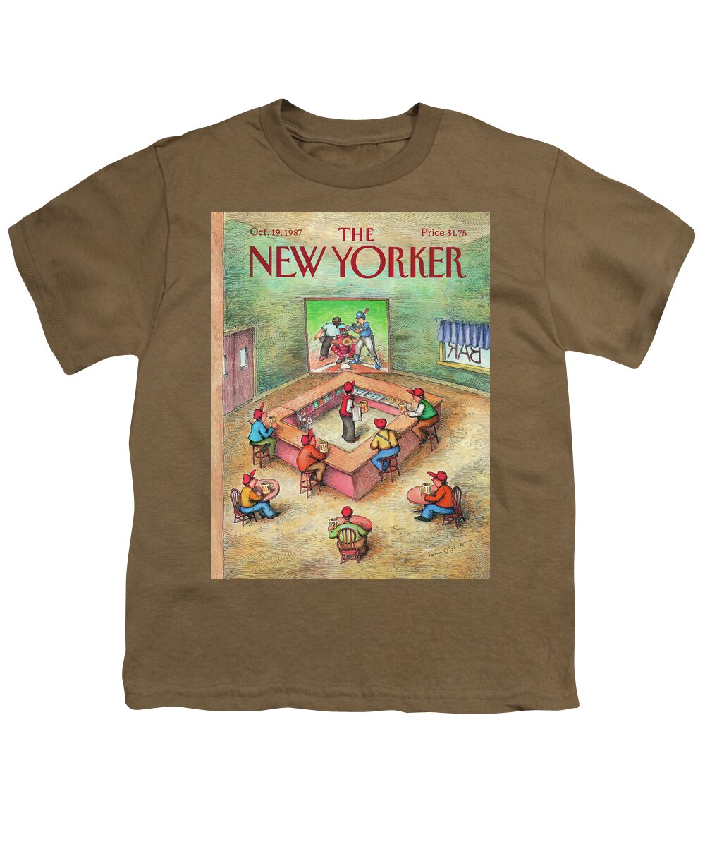  Leisure Youth T-Shirt featuring the painting New Yorker October 19th, 1987 by John O'Brien