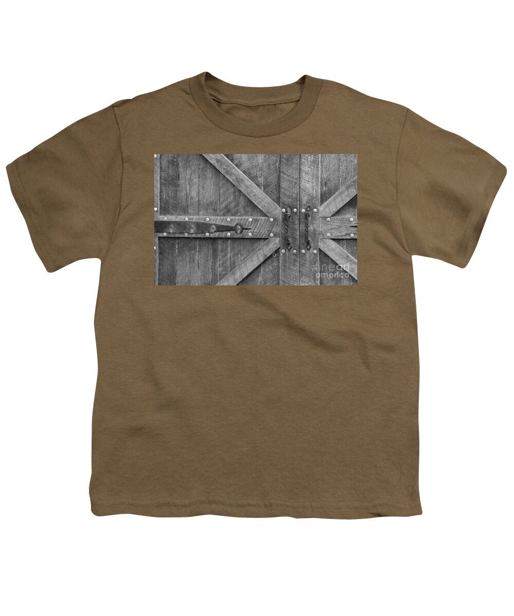 Antique Youth T-Shirt featuring the photograph Old Barn Door pt 3 by Cindy Manero
