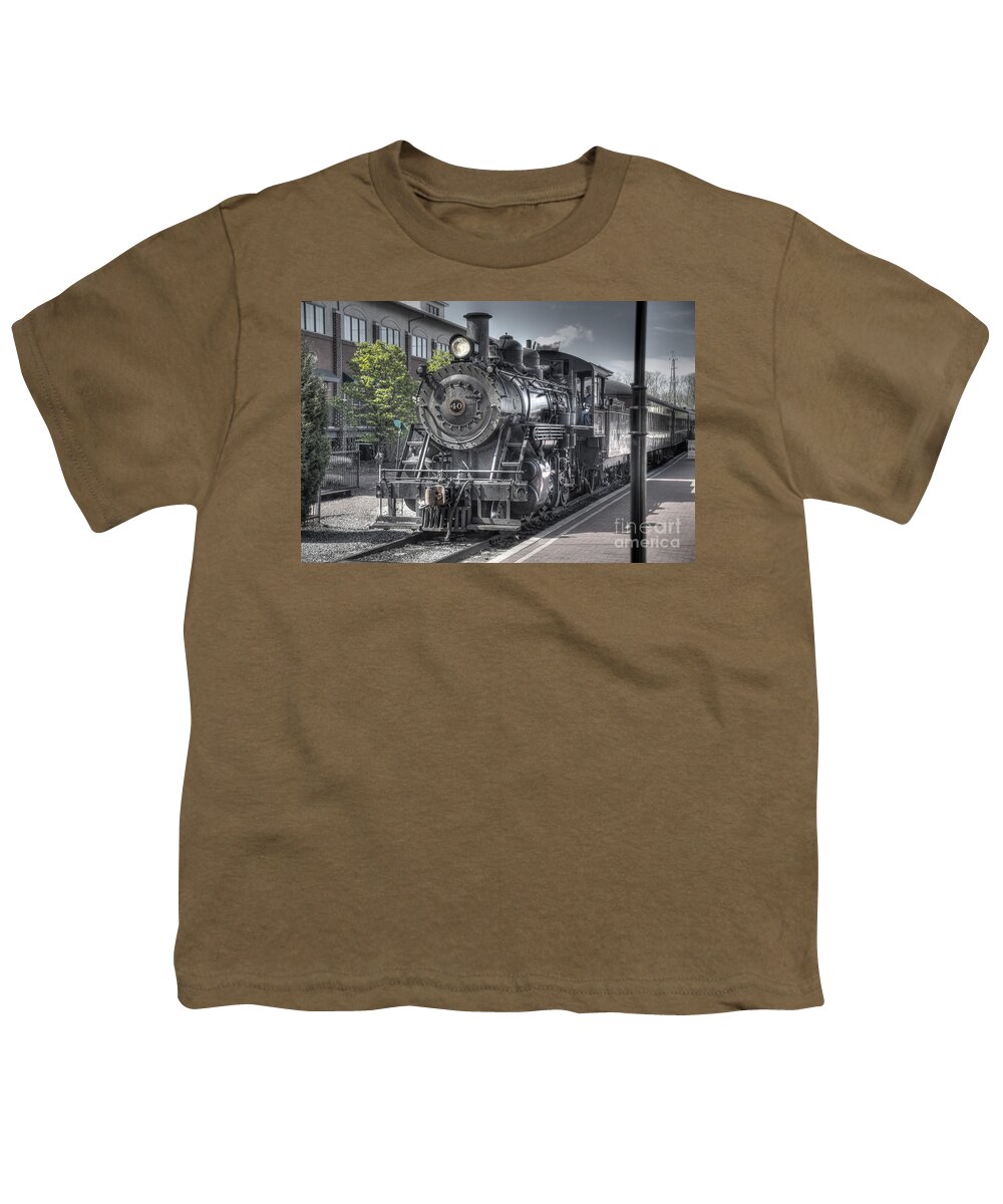 Train Youth T-Shirt featuring the photograph Old Number 40 by Anthony Sacco