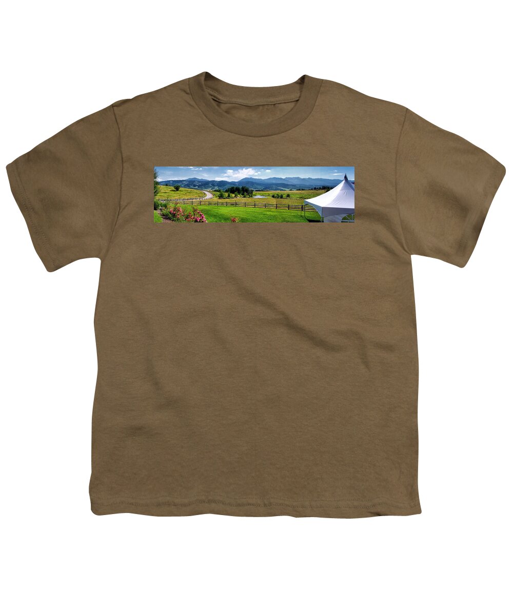 Wyoming Youth T-Shirt featuring the photograph Panorama 5 by Dawn Eshelman