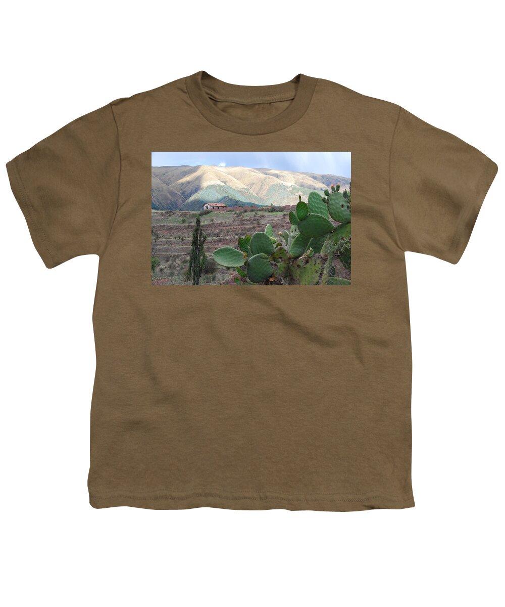 Photograph Youth T-Shirt featuring the photograph Peru Agriculture and Countryside by Cascade Colors
