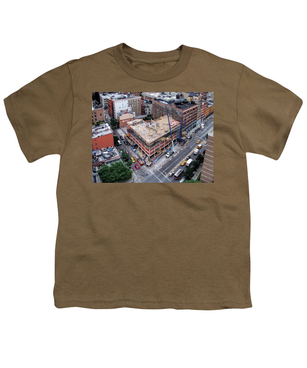 Forms Youth T-Shirt featuring the photograph Placing Concrete Forms by Steve Sahm